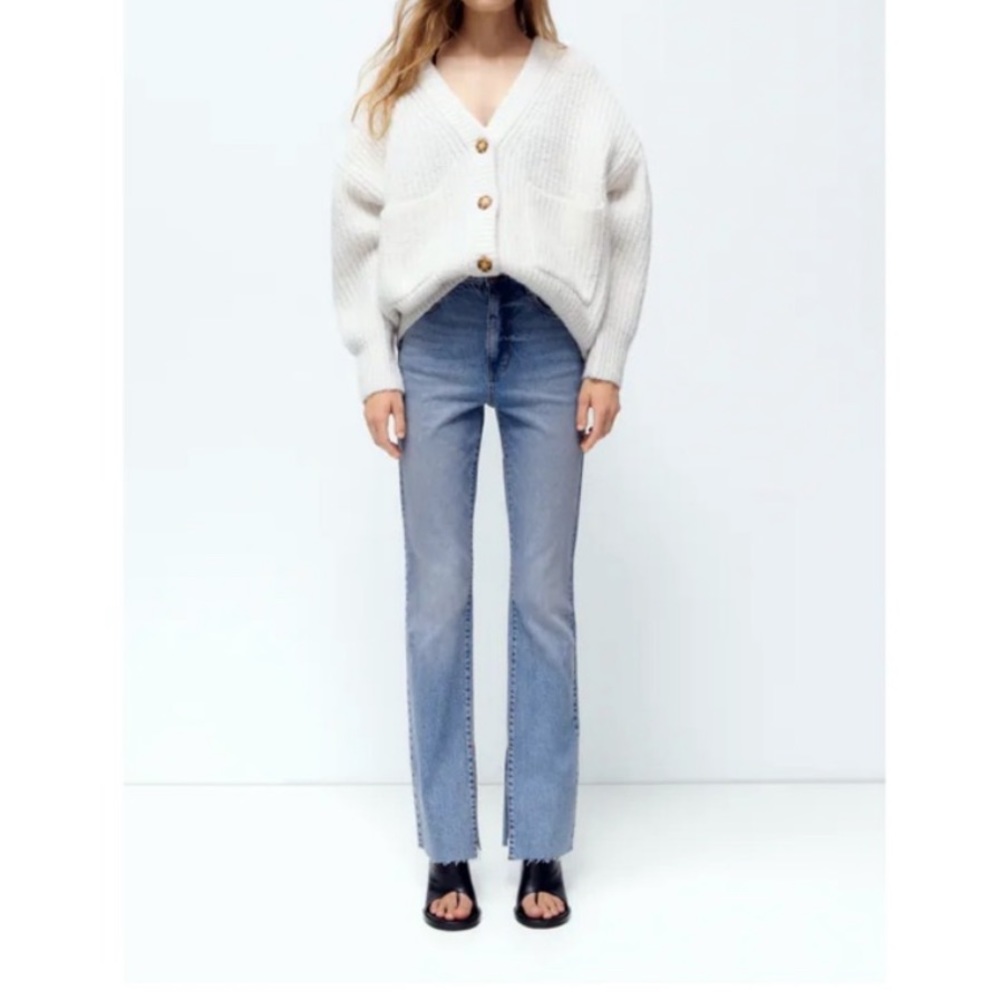 Zara Women’s Slit Flare Slim Jeans (Size: 2)